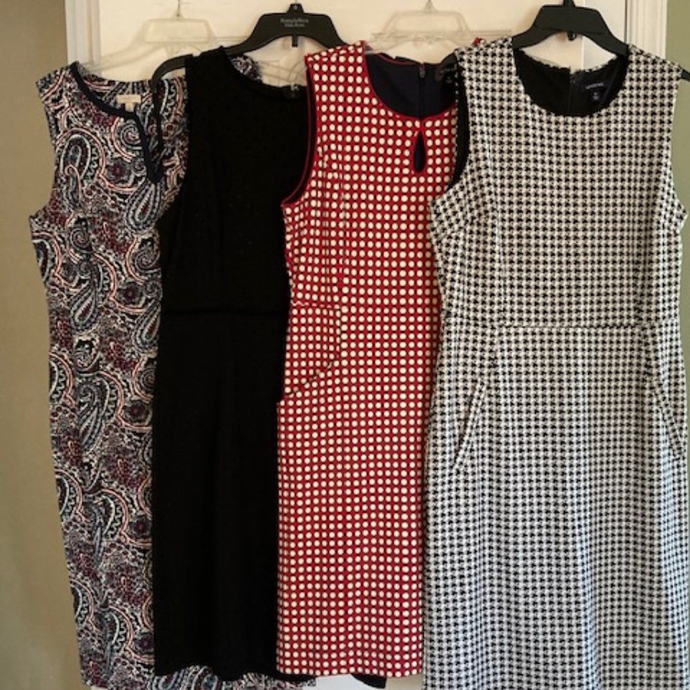 Patterned Sleeveless Sheath Dresses (lot) - Picture 1 of 2